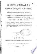 Dictionnaire géographique portatif des quatre parties du monde
