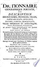 Dictionnaire géographique-portatif