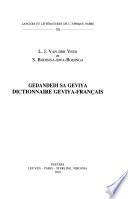 Dictionnaire geviya-français