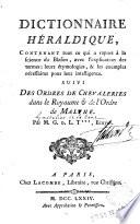 Dictionnaire héraldique