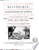 Dictionnaire historique, critique, chronologique, geographique et_litteral de la Bible par le reverend pere dom Augustin Calmet,_religieux benedictin, abbe de S. Leopold de Nancy tome premiere_-quatrieme