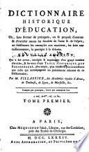 Dictionnaire historique d'éducation
