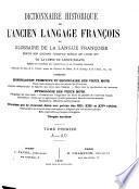 Dictionnaire historique de l'ancien langage françois: A - Ao., 1875