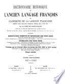 Dictionnaire historique de l'ancien langage françois: Bid - Chie, 1877