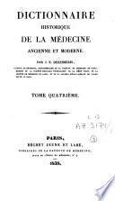 Dictionnaire historique de la médecine ancienne et moderne