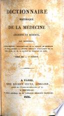 Dictionnaire historique de la medecine ancienne et moderne