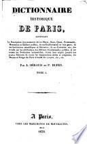 Dictionnaire historique de Paris