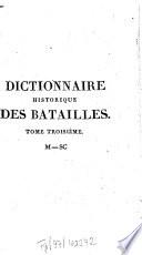 Dictionnaire historique des batailles, sièges, et combats de terre et de mer, qui ont eu lieu pendant la Révolution française