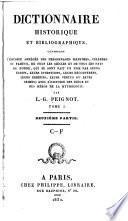 Dictionnaire historique et bibliographique