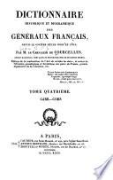 Dictionnaire historique et biographique des généraux français, depuis le onzième siècle jusqu'en 1820