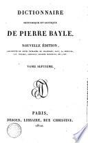 Dictionnaire historique et critique de Pierre Bayle