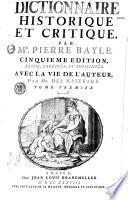 Dictionnaire historique et critique