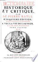Dictionnaire historique et critique