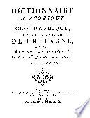 Dictionnaire historique et géographique de la province de Bretagne