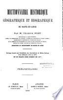 Dictionnaire historique, géographique et biographique du Maine-et-Loire