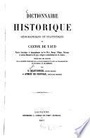Dictionnaire historique, géographique et& statistique du canton de Vaud ...