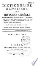 Dictionnaire historique...