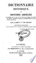Dictionnaire historique: M-O