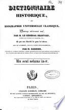 Dictionnaire historique, ou biographie universelle classique