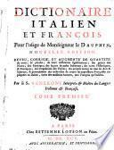Dictionnaire italien et françois