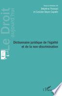 Dictionnaire juridique de l'égalité et de la non-discrimination