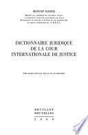 Dictionnaire juridique de la Cour internationale de justice