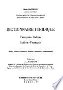 Dictionnaire juridique, français-italien, italien-français