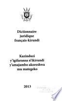 Dictionnaire juridique français-kirundi