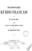 Dictionnaire kurde-français, publ. par F. Justi