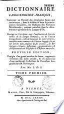 Dictionnaire languedocien-françois...