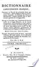 Dictionnaire languedocien-françois...