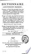 Dictionnaire languedocien-françois