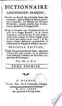 Dictionnaire languedocien-françois, ou Choix des mots languedociens les plus difficiles à rendre en François, par m. l'abbé de S***. Par mr. l.d.S.