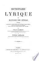 Dictionnaire lyrique