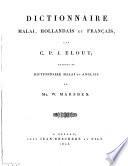 Dictionnaire malai