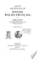 Dictionnaire malais-francais par l'abbe P. Favre