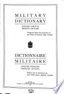 Dictionnaire Militaire, Anglais-francais, Francais-anglais
