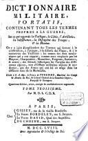 Dictionnaire militaire, portatif