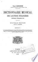 Dictionnaire musical des locutions étrangères (italiennes, allemandes, etc.)