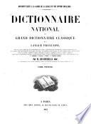 Dictionnaire National ou grand Dictionnaire classique de la langue française