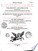 Dictionnaire (nouveau) françois-allemand