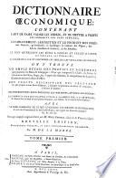 Dictionnaire oeconomique ... de conserver sa sante. Nouv. ed. corrigee et augmentee par M. de la Marre