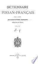 Dictionnaire persan-français: K-M