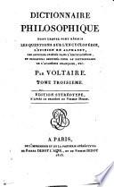 Dictionnaire philosophique ... Édition stéréotype, etc