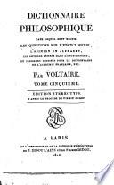 Dictionnaire philosophique ... Édition stéréotype, etc