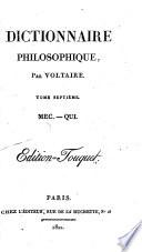 Dictionnaire philosophique ... Édition stéréotype, etc