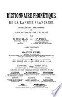 Dictionnaire phonétique de la langue française
