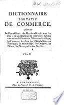 Dictionnaire portatif de commerce