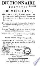 Dictionnaire portatif de médecine, d'anatomie, de chirurgie...
