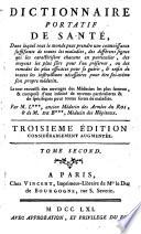 Dictionnaire portatif de santé